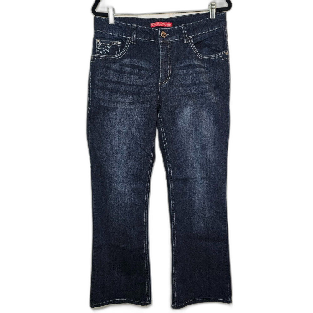 Women's One Republic Jeweled Pocket Dark Wash Jeans Size 16